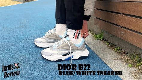 b22 dior sneakers white and blue|Dior b22 discontinued.